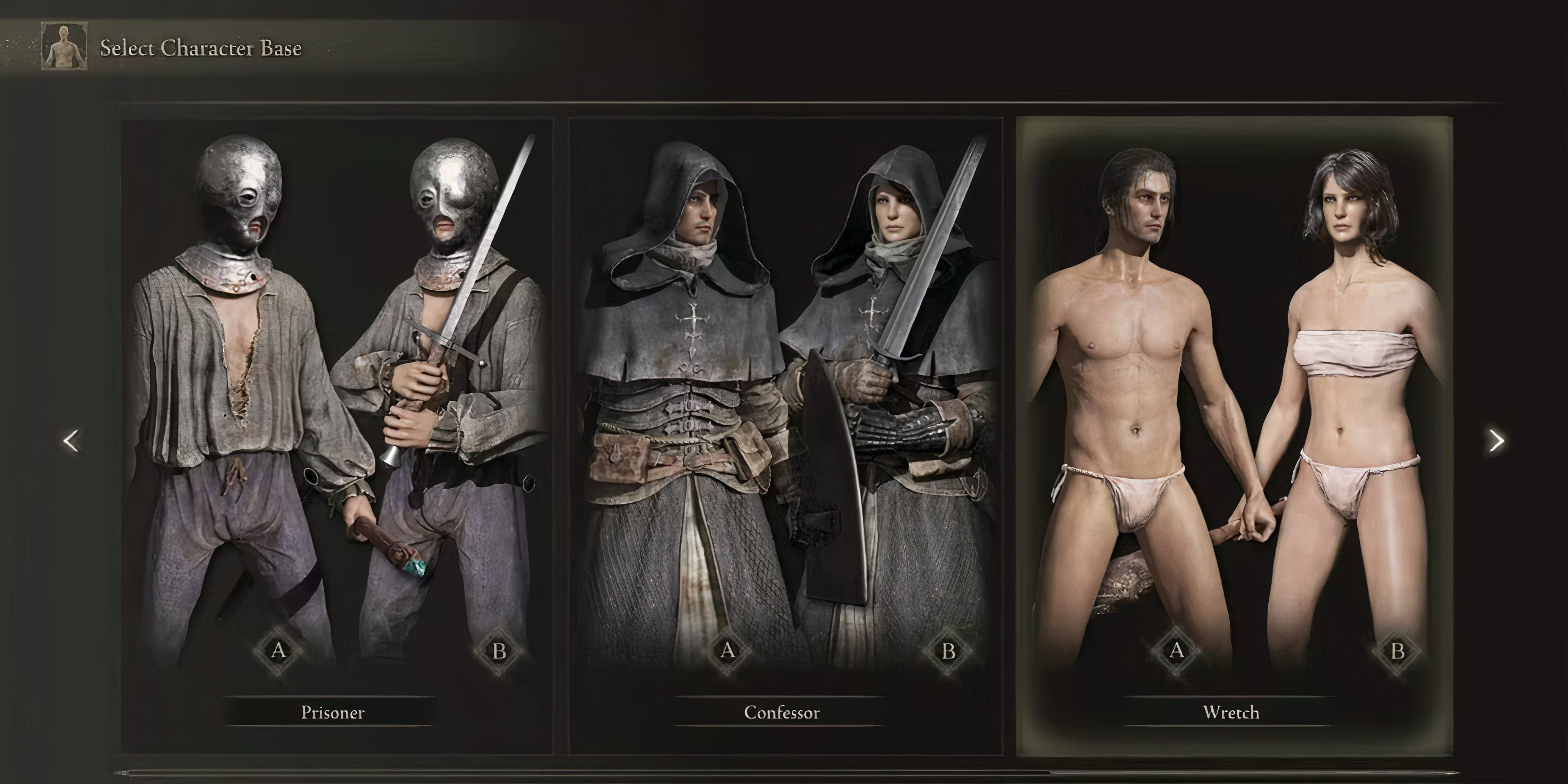 character selection in elden ring