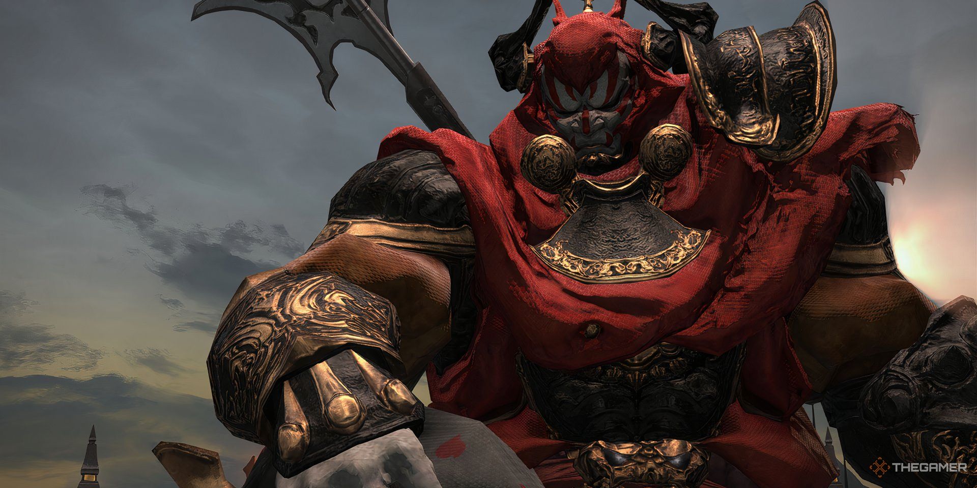 Gilgamesh standing defeated in Final Fantasy 14.