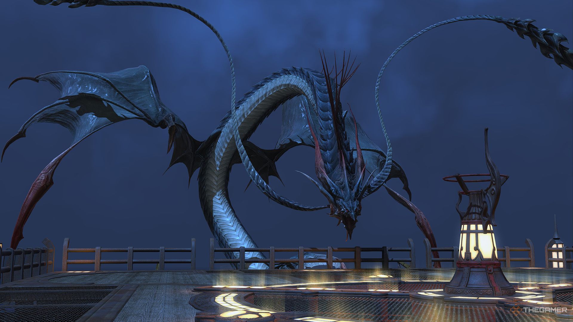 Leviathan before the Whorleater Trial begins in Final Fantasy 14.