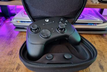 A Razer Wolverine V3 Pro review image of the controller in its carry case