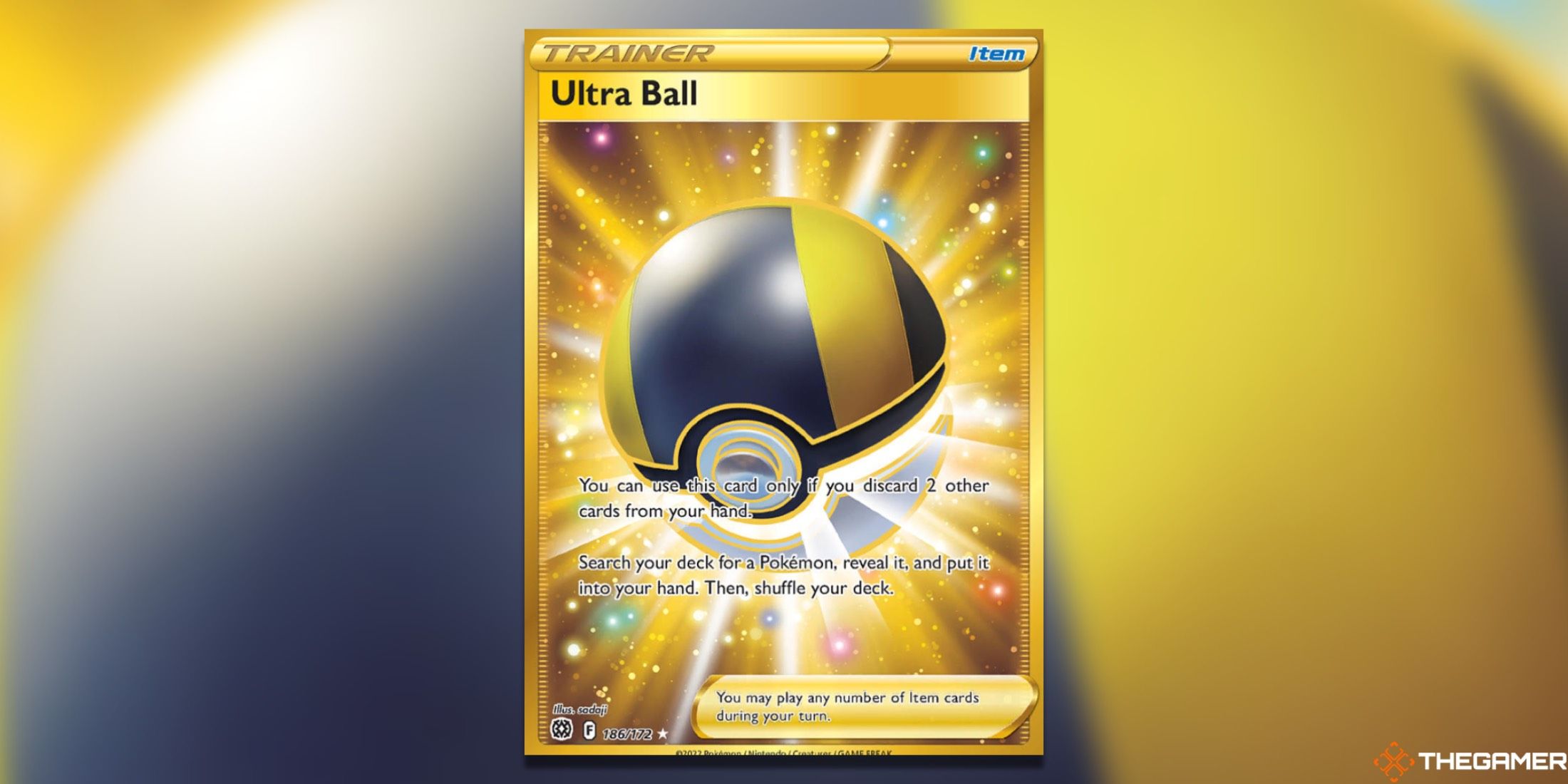 The Brilliant Stars Ultra Ball Secret Rare from the Pokemon TCG.