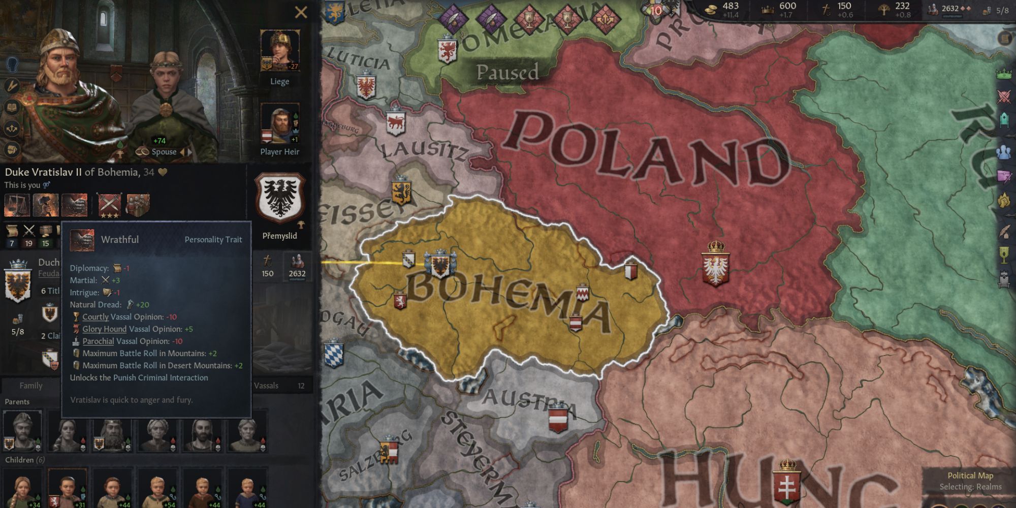 Crusader Kings 3 Wrathful Personality Trait