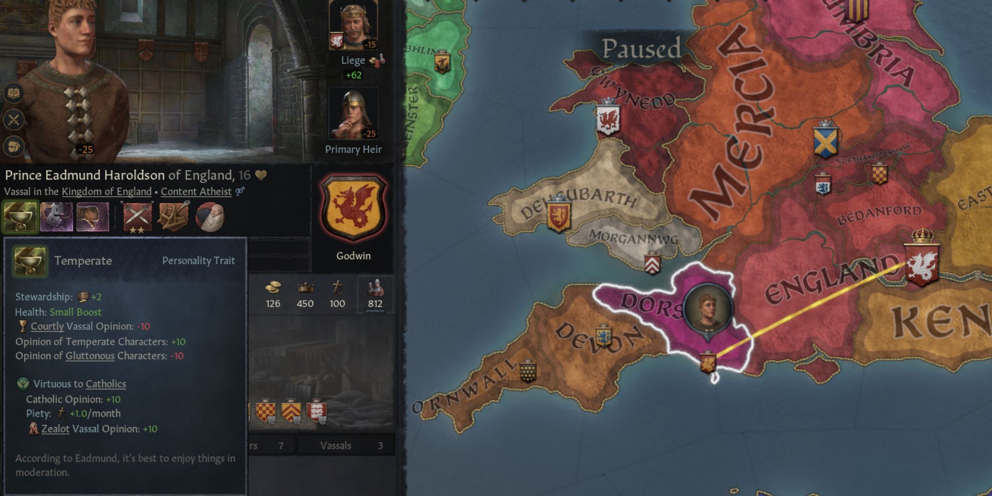 Crusader Kings 3 Temperate Trait