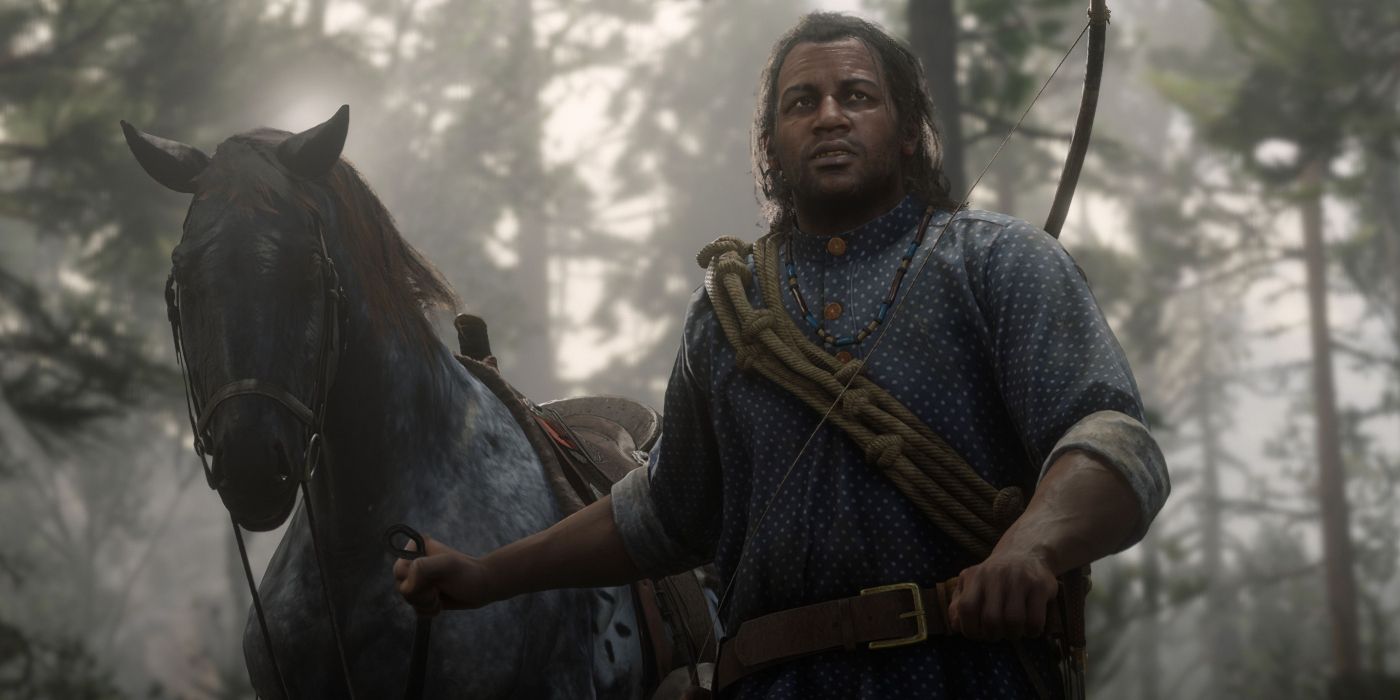 Red Dead Redemption 2 Charles with Horse