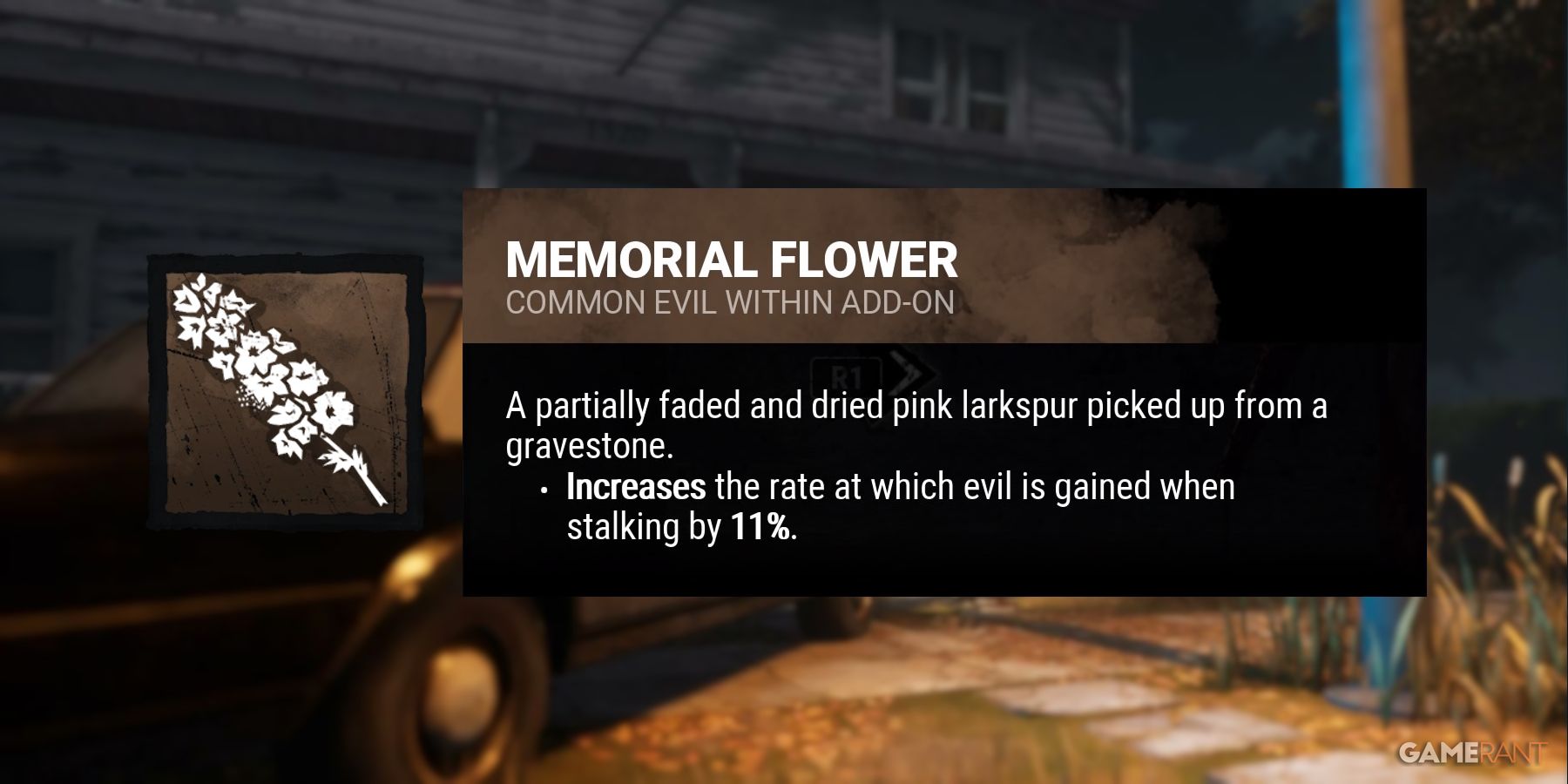 dead by daylight the shape memorial flower addon