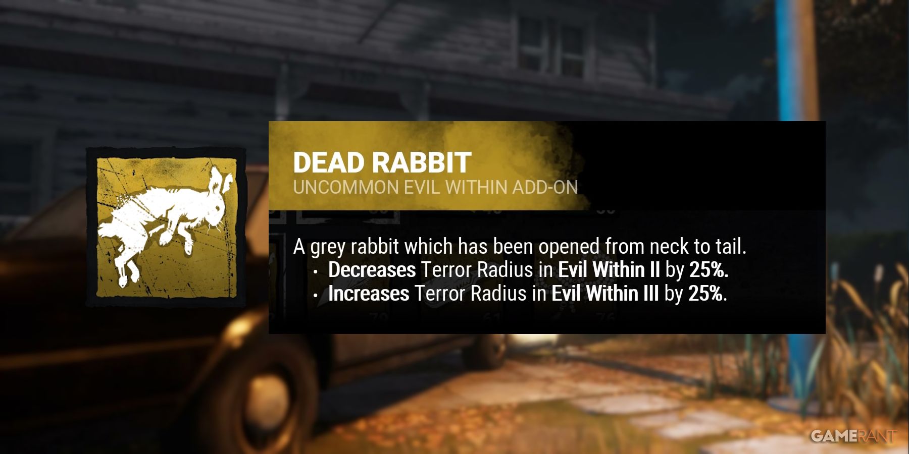 dead by daylight the shape dead rabbit addon