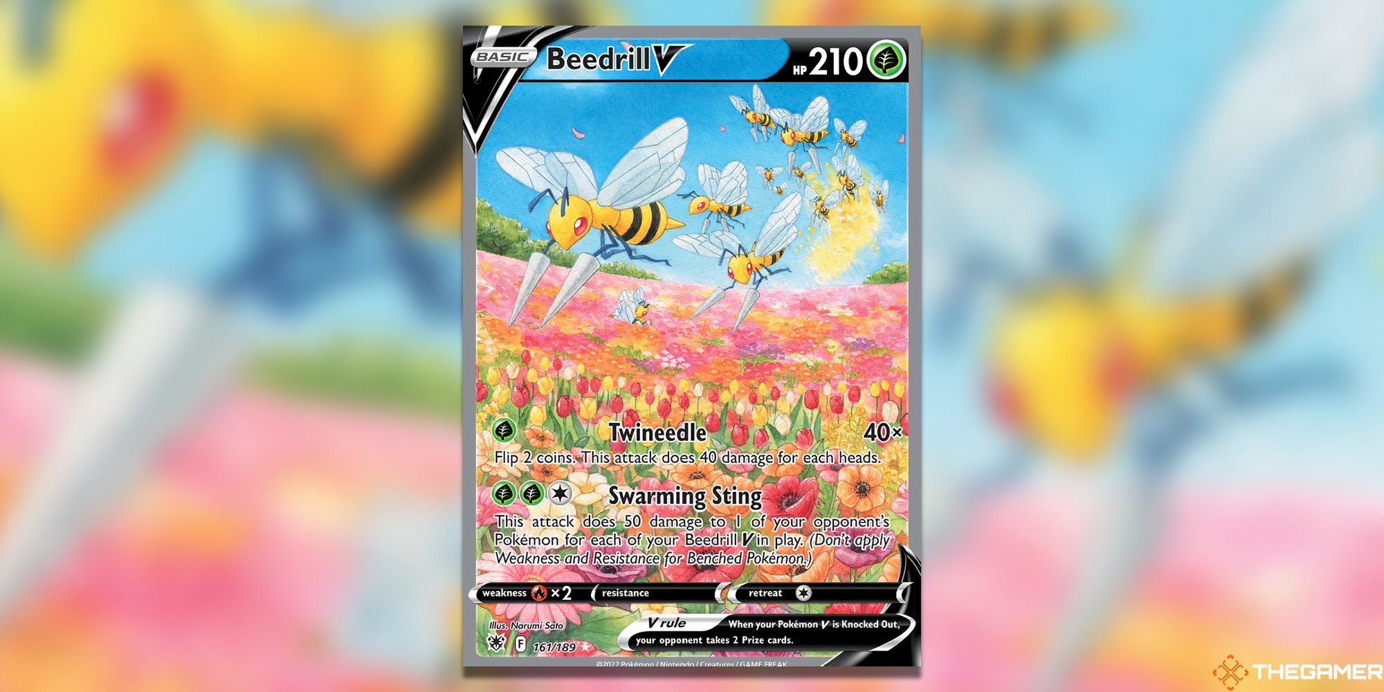 Beedrill V from the Pokemon TCG's Astral Radiance.