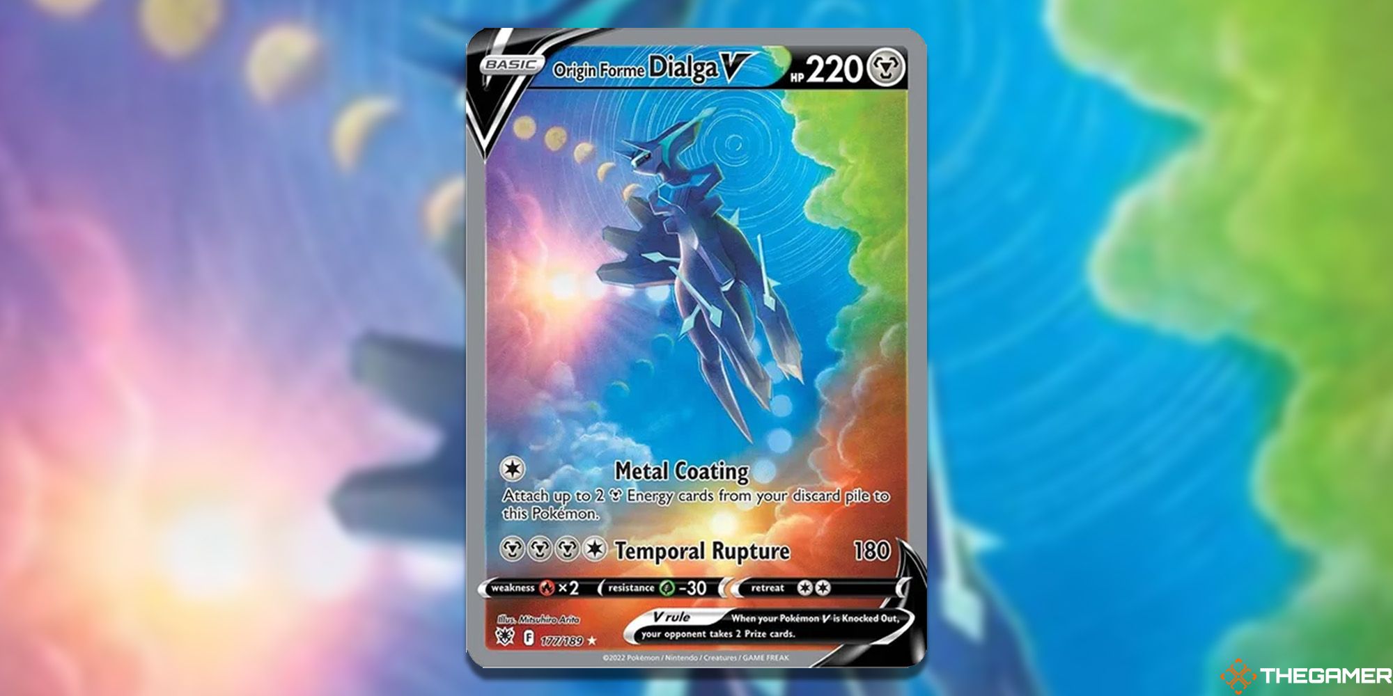 Dialga V from the Pokemon TCG's Astral Radiance.