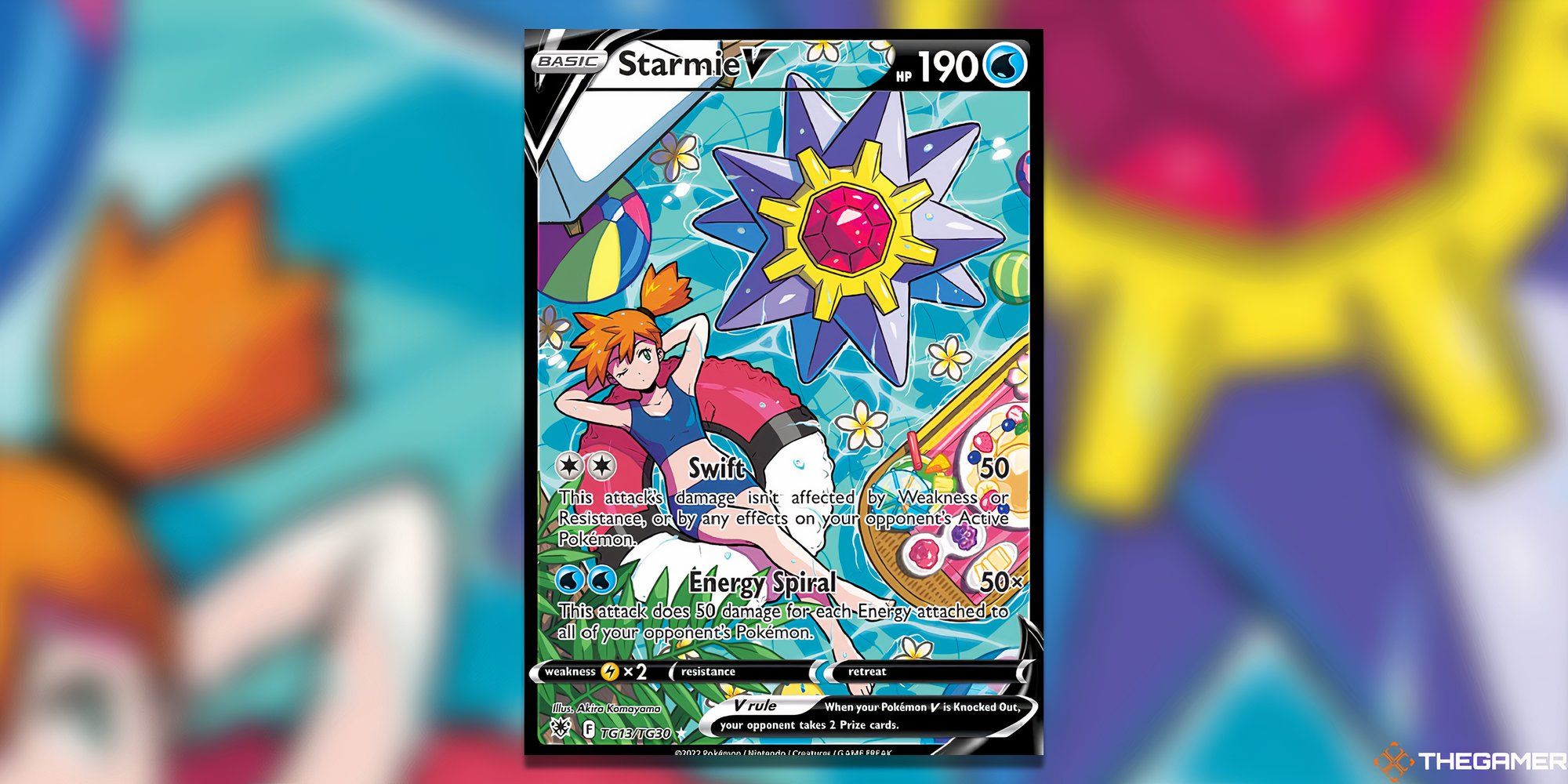 Starmie V from the Pokemon TCG's Astral Radiance.