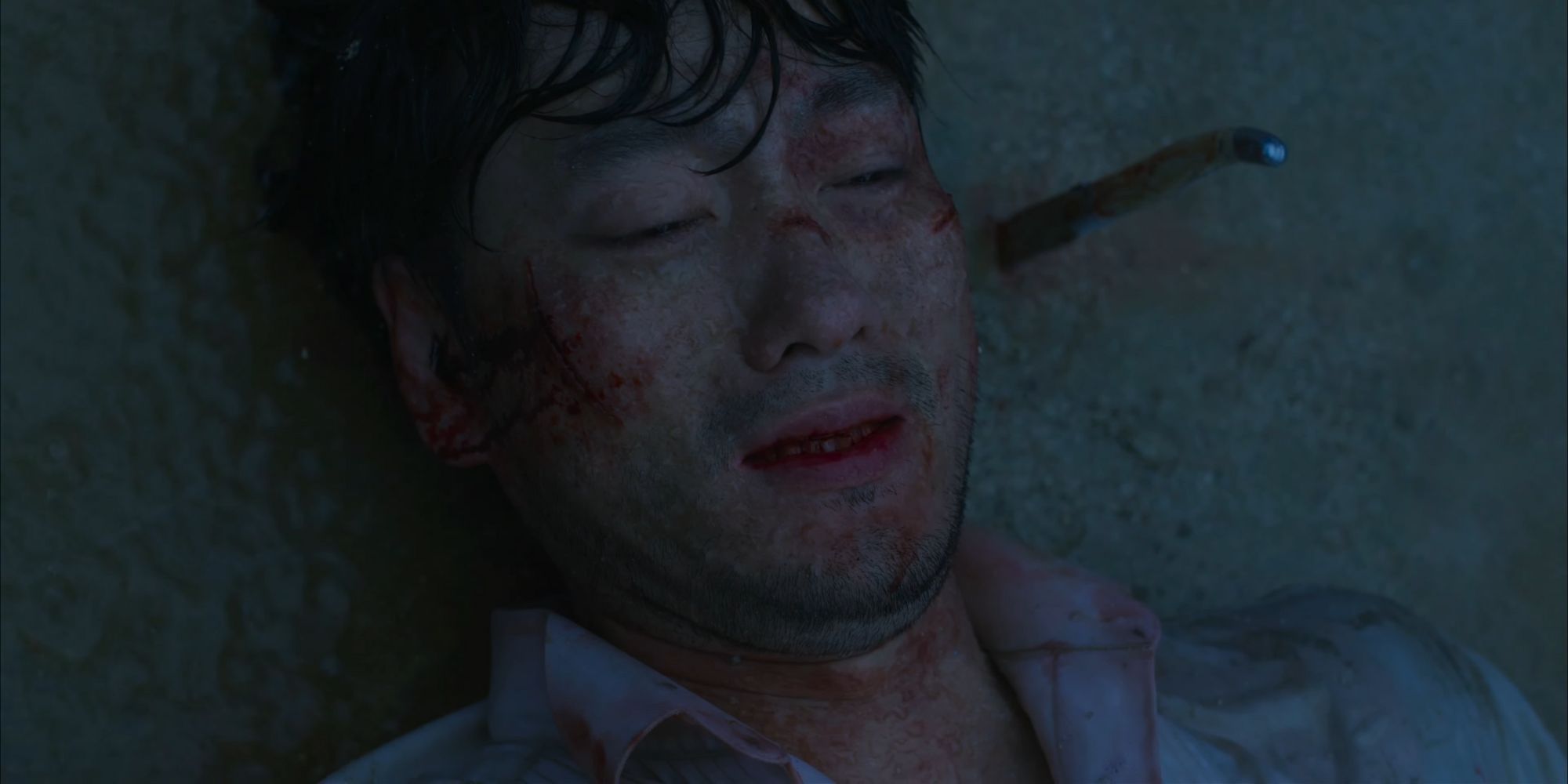 Cho Sang-woo, seconds before killing himself.