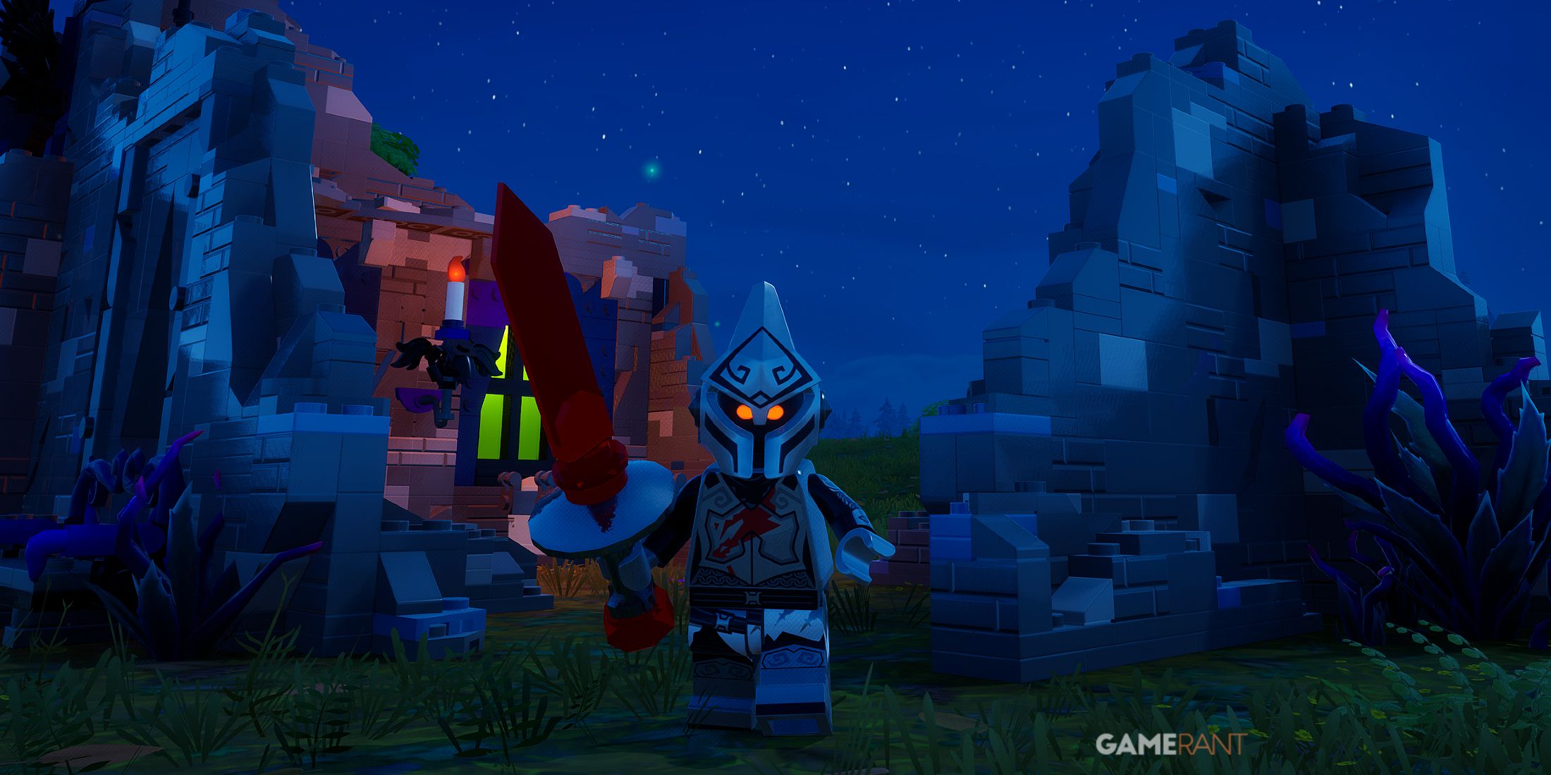 Ruby Sword in LEGO Fortnite Odyssey 