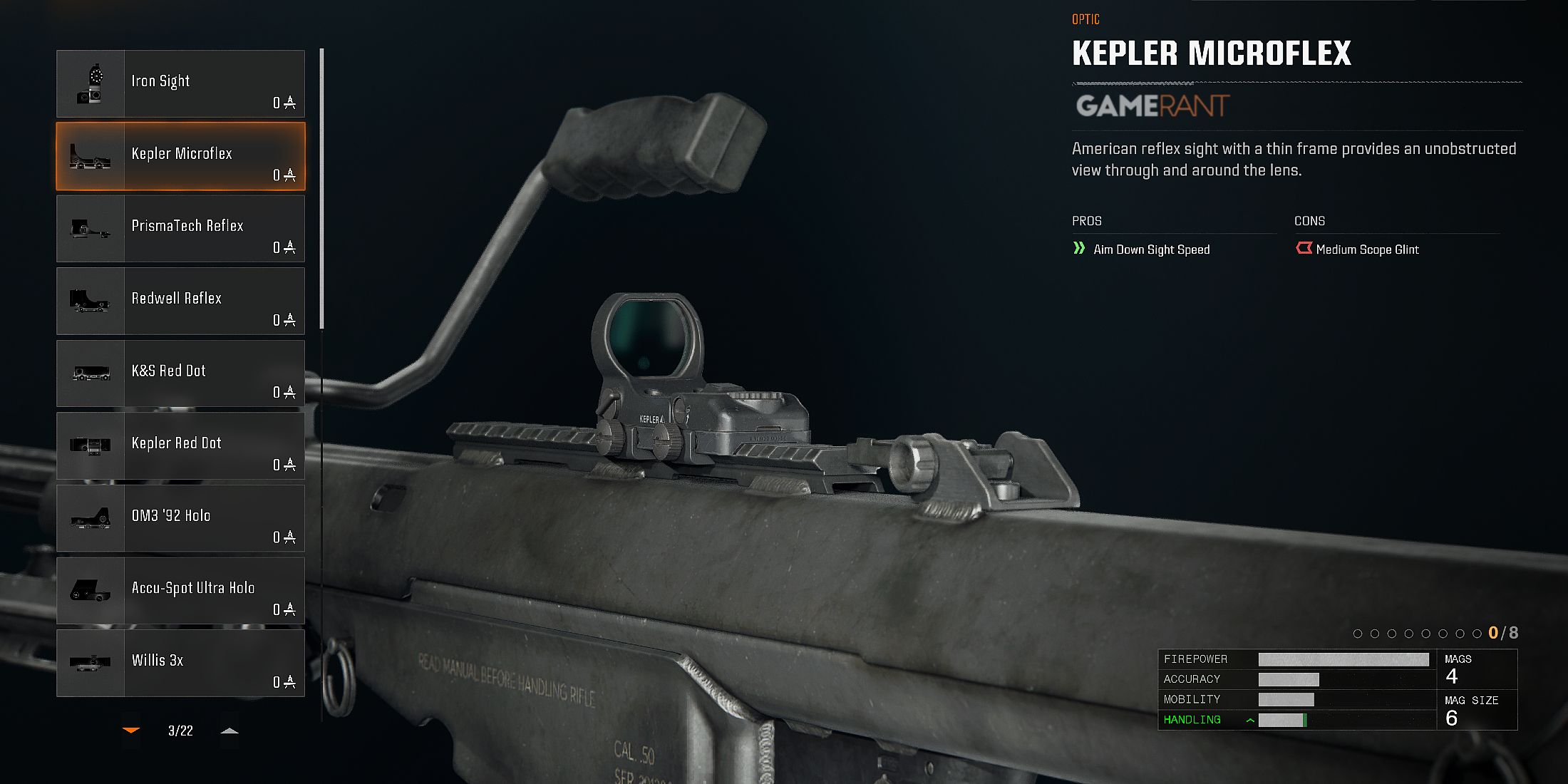 AMR Mod 4 Optic Attachments in Black Ops 6