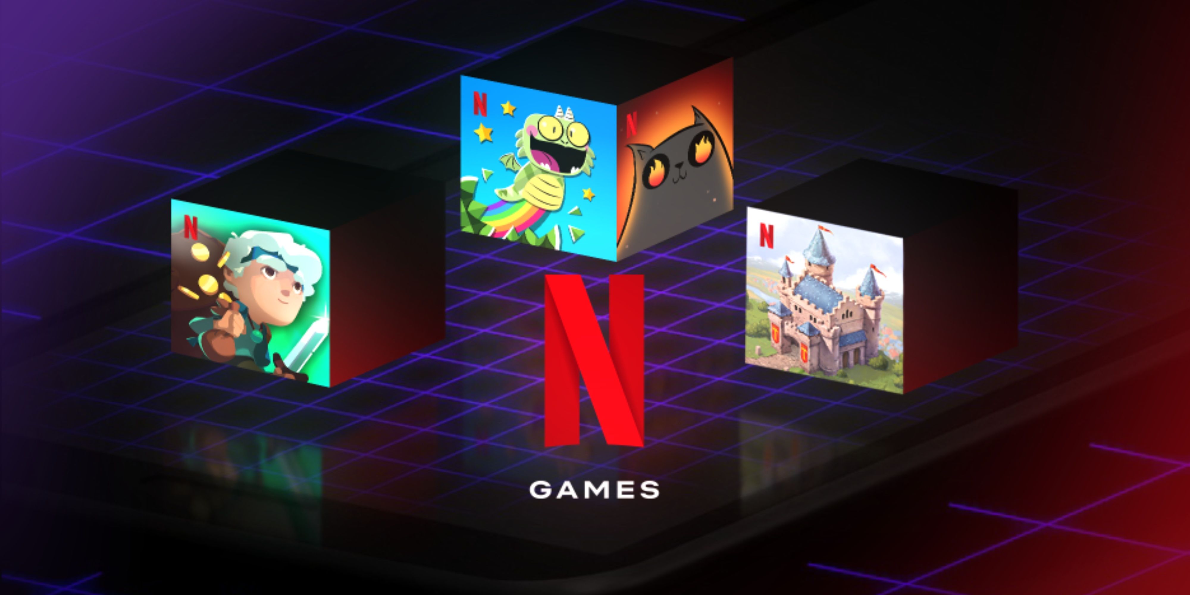 netflix games logo with games around it.