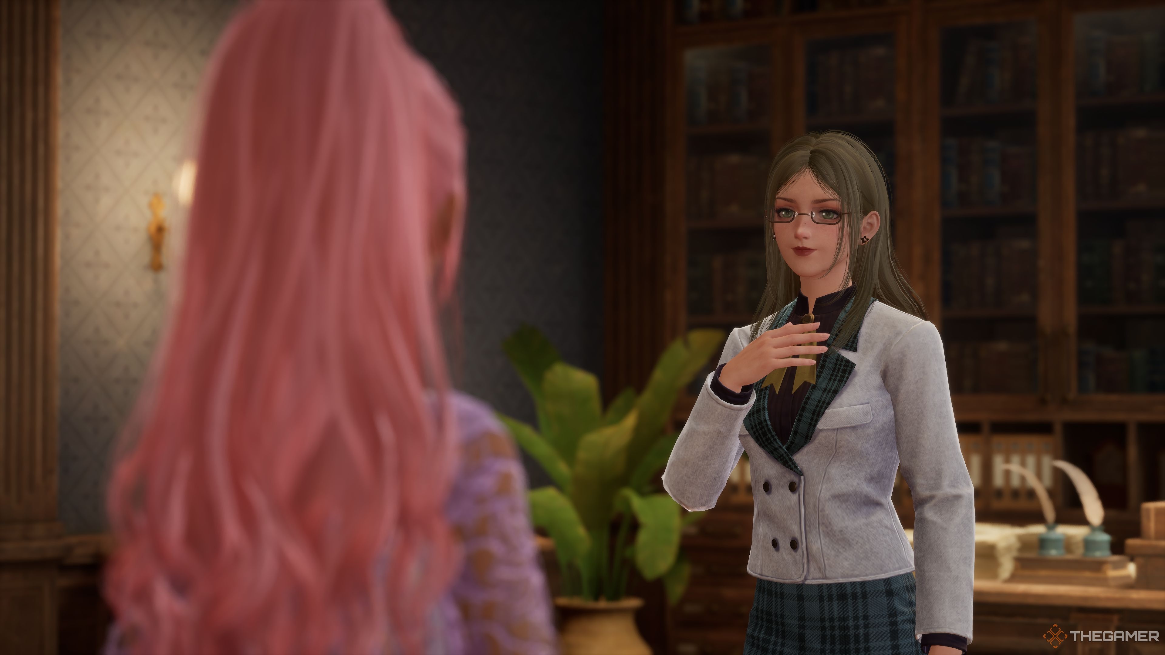 Nikki speaking to Mayor Grace in Infinity Nikki