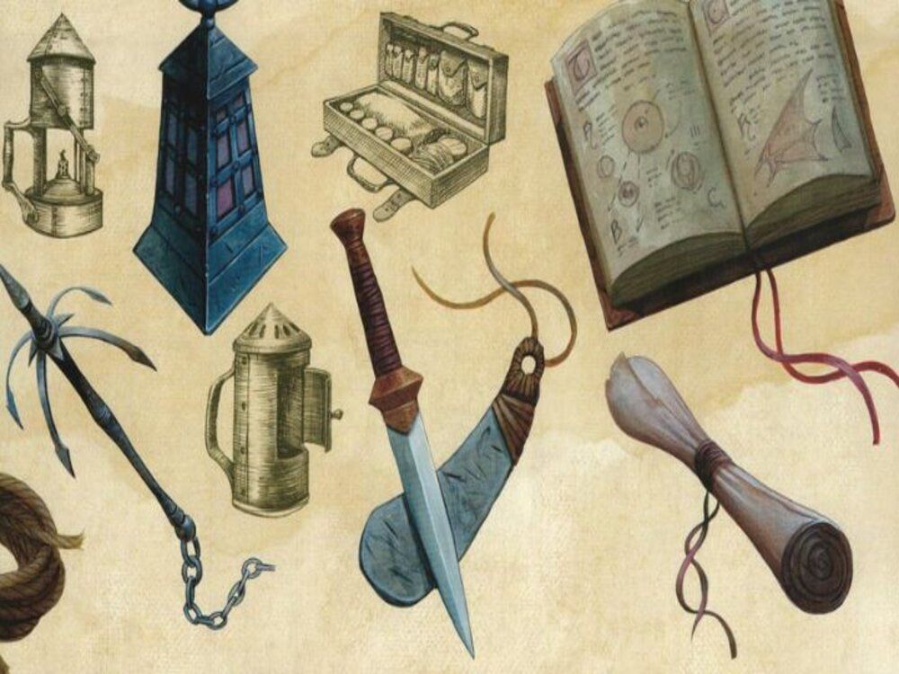 Various Content Assets Of Equipment Pack From Dungeons & Dragons 5e Player's Handbook.