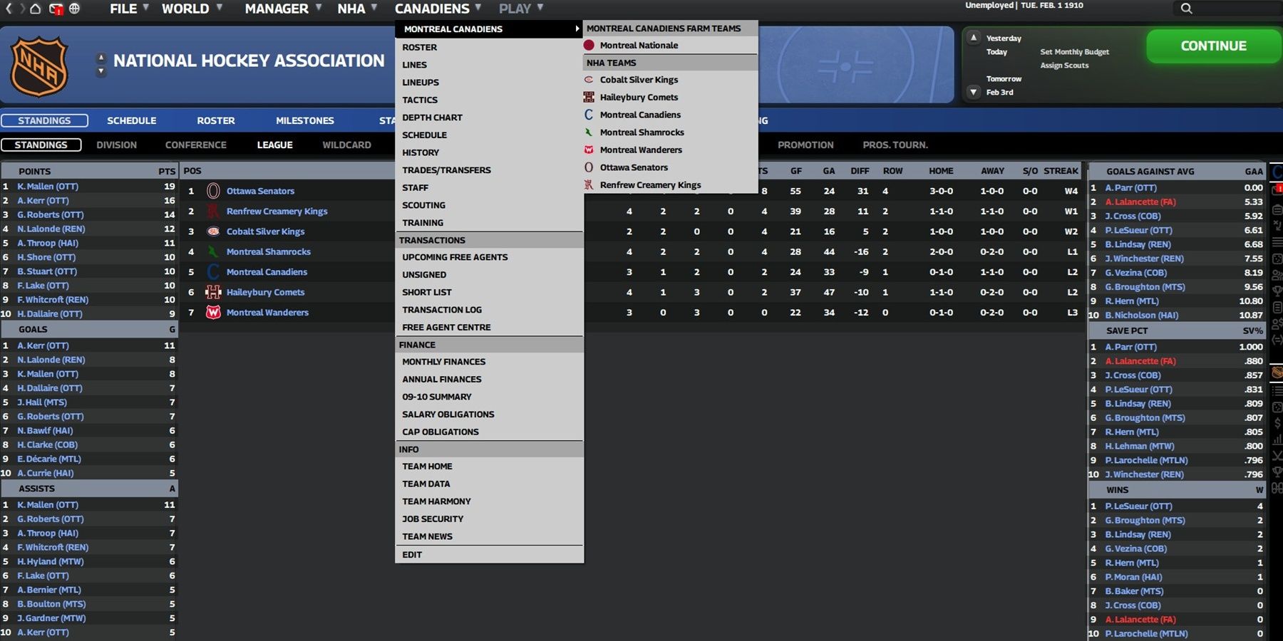 Sports Management Sims- Franchise Hockey Manager 10