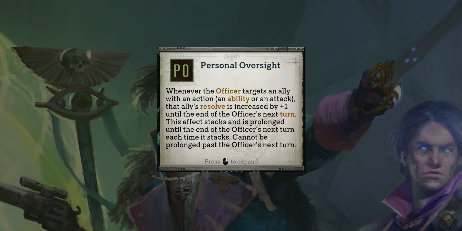 Officer - Personal Oversight