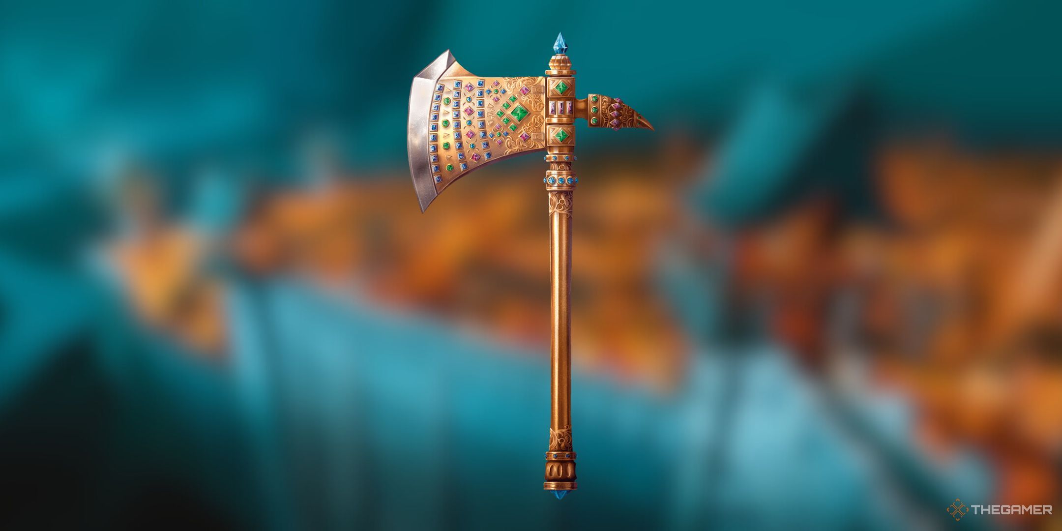 Dungeons & Dragons Axe of the Dwarvish Lords on a blurred background.