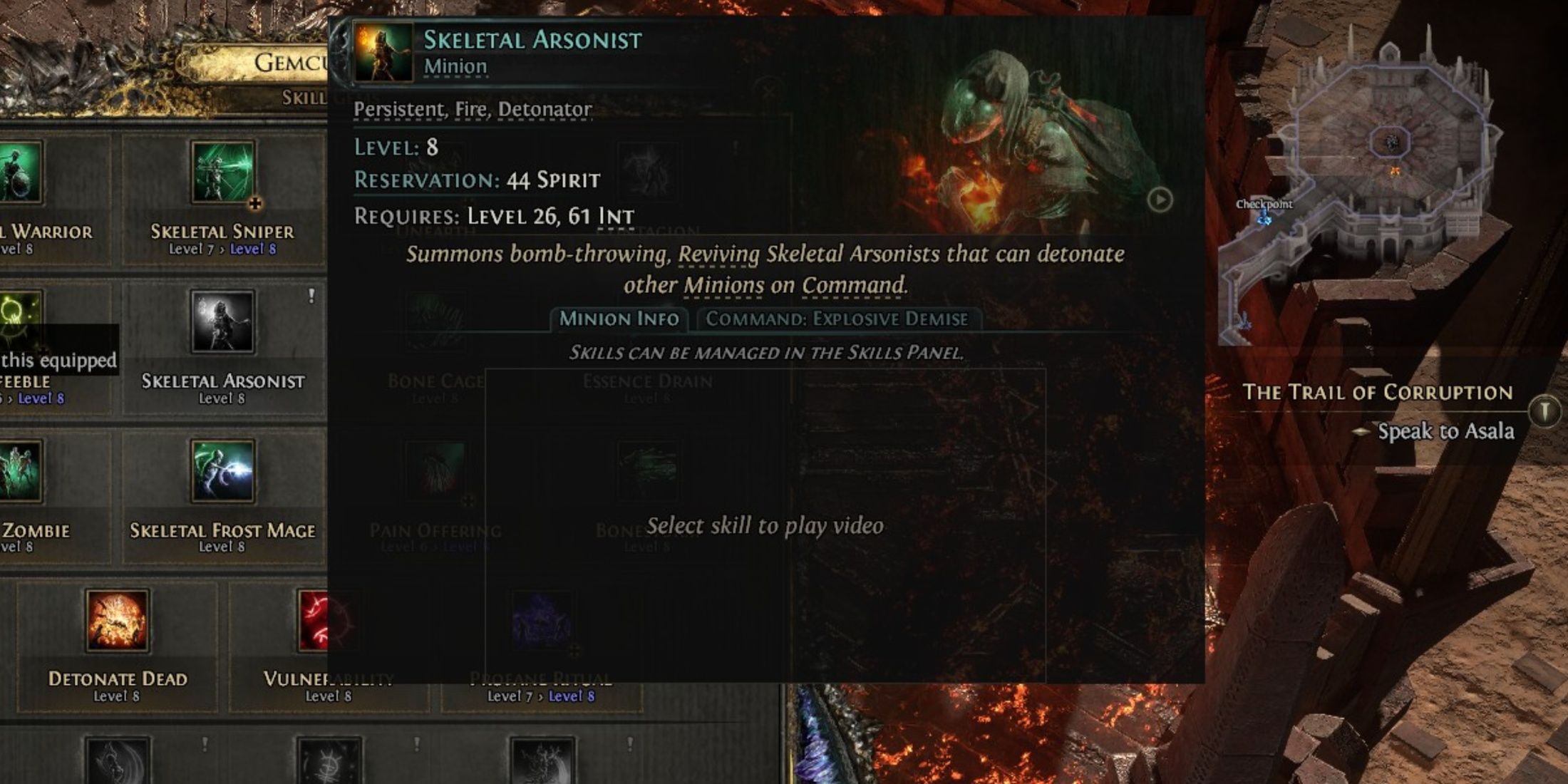 PoE2 Skeletal Arsonist