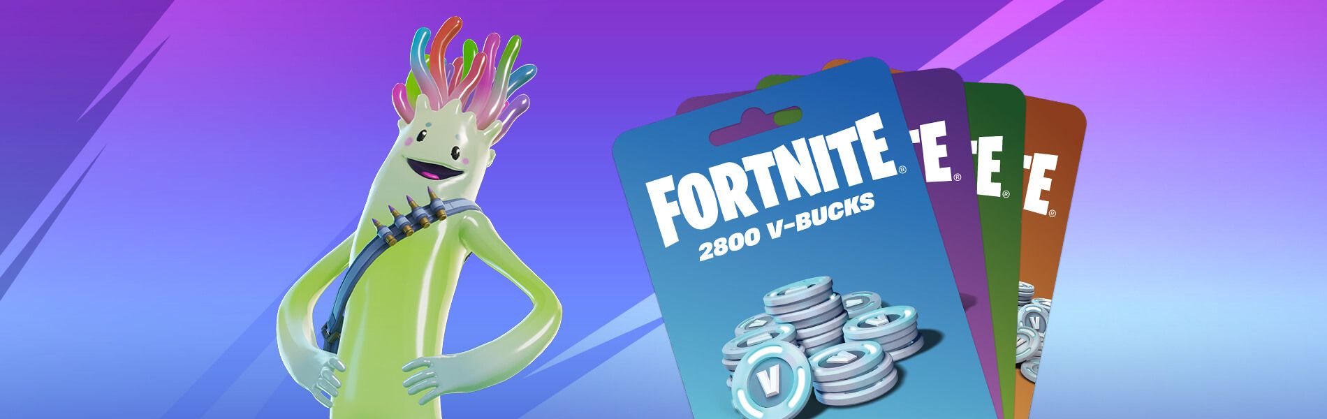 Color Splash Jellie Outfit and V-Bucks in Fortnite.