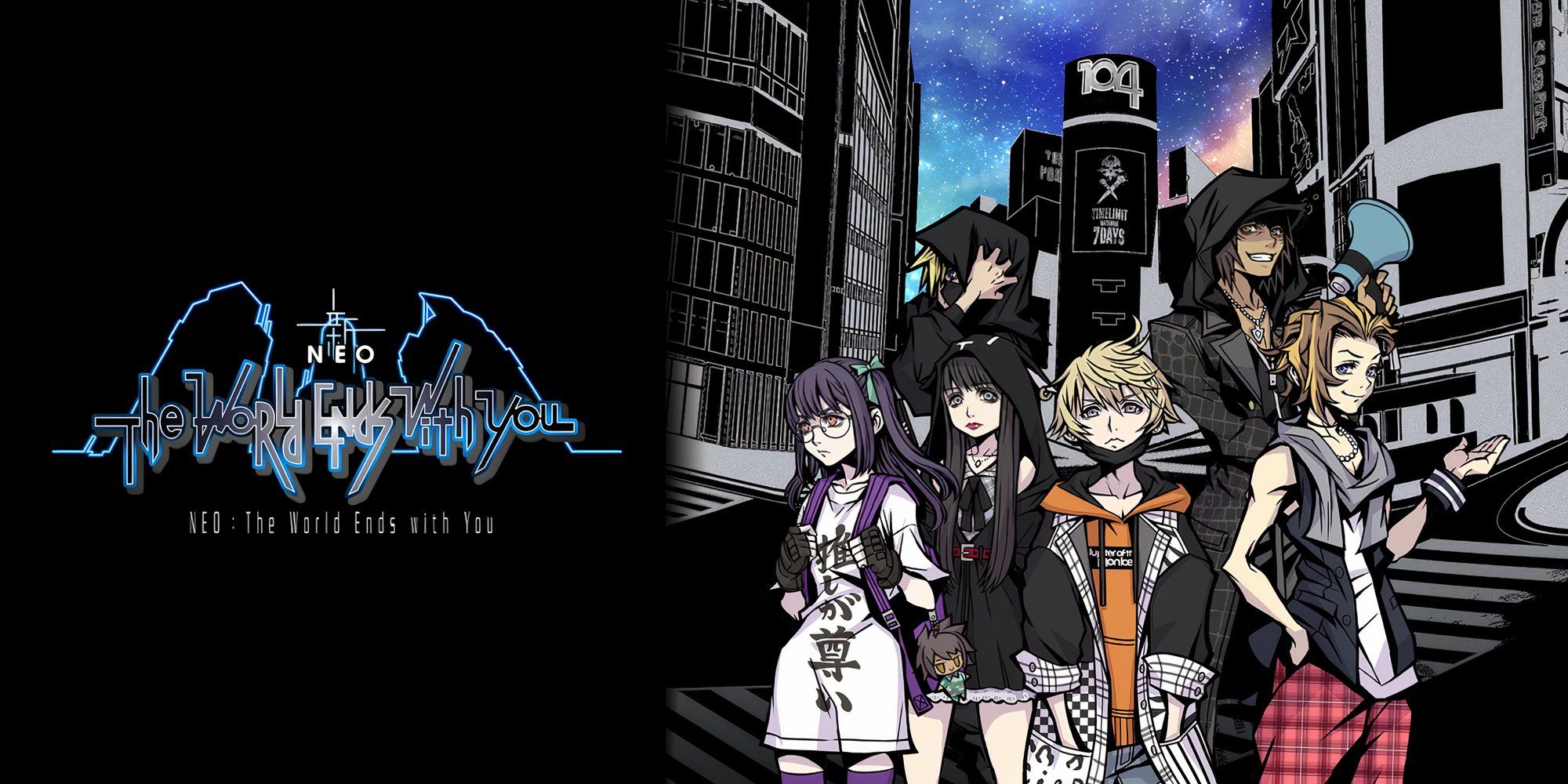 Promo art featuring characters in Neo The World Ends With You