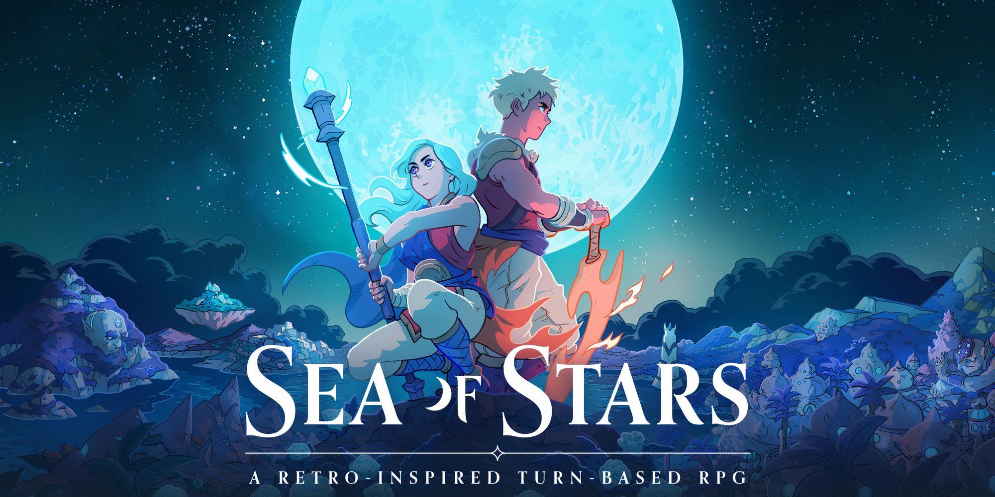 Promo art featuring characters in Sea Of Stars