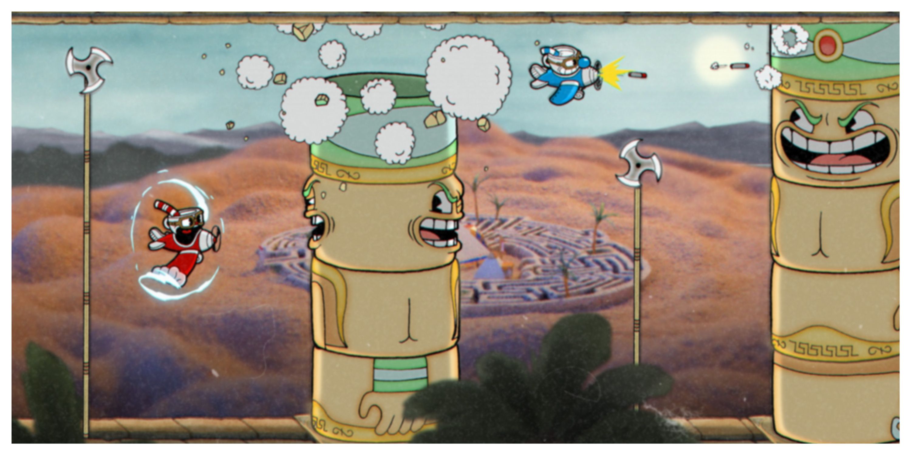 Cuphead - Steam Screenshot (An Airplane Level)