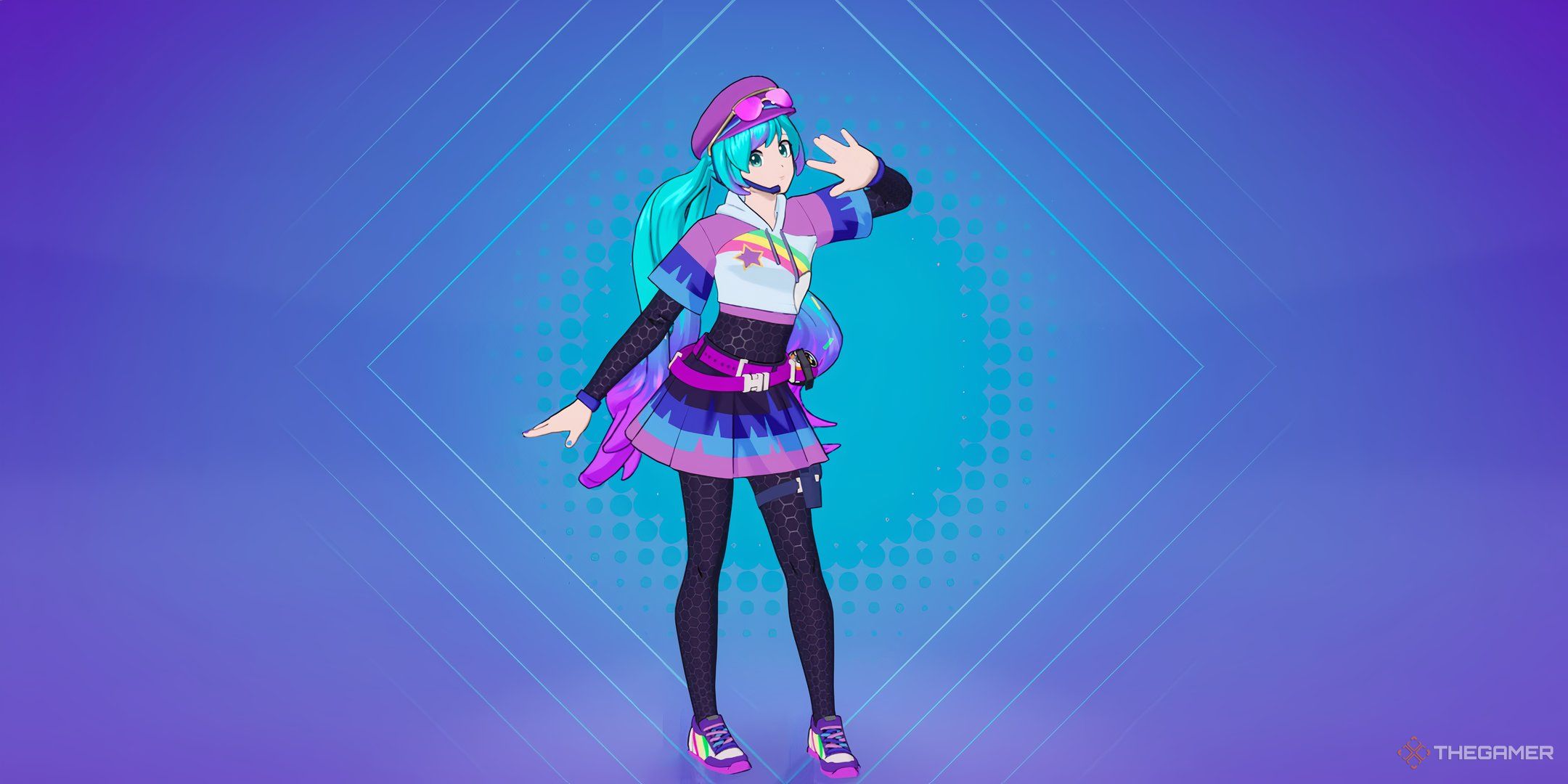 Hatsune Miku in Fortnite.