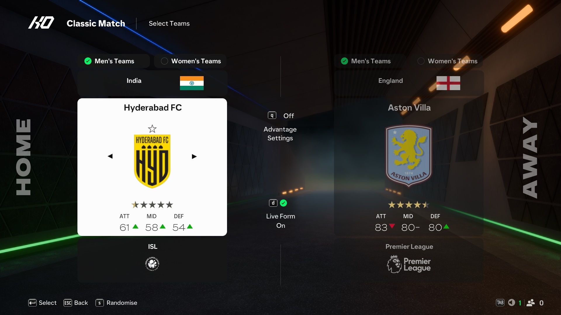 Hyderabad FC in EA Sports FC 25.