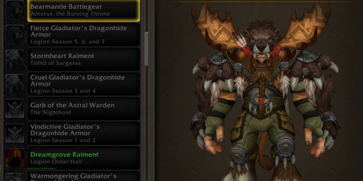 WoW tauren wearing the Bearmantle Battlegear transmog