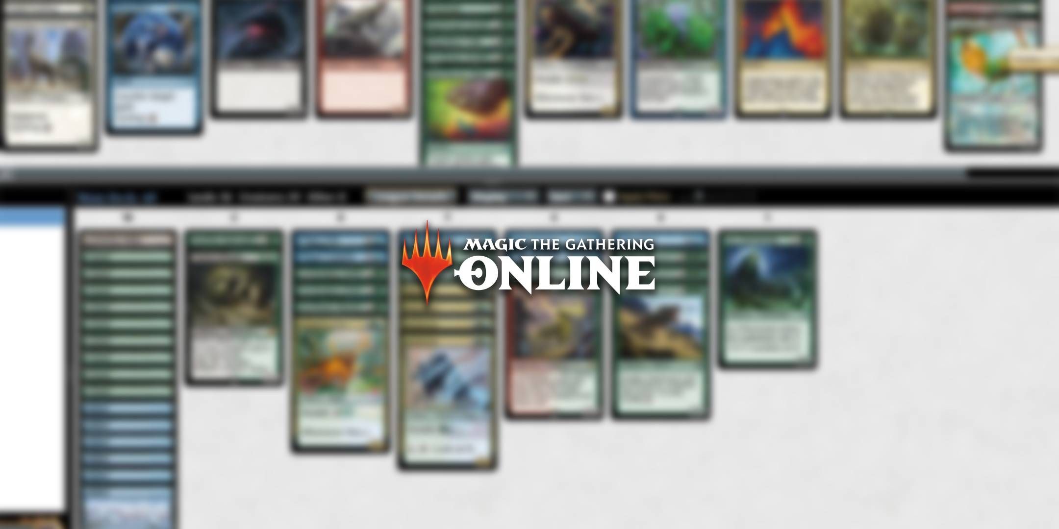 A shot of Magic The Gathering Online.