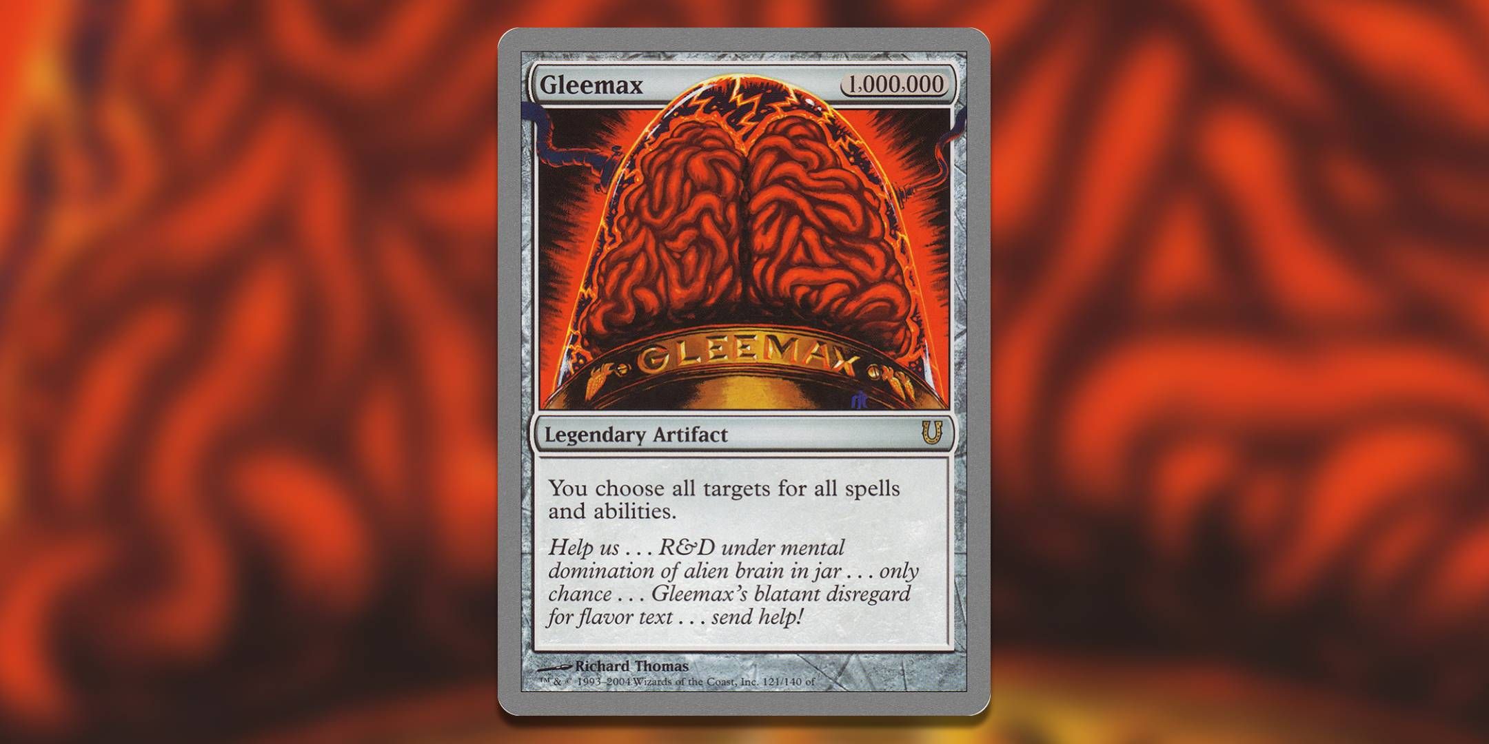 The Magic The Gathering card Gleemax by Richard Thomas.