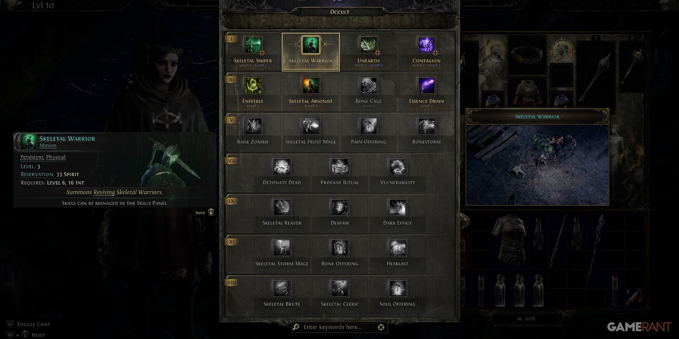 Skeletal Warrior in Path of Exile 2