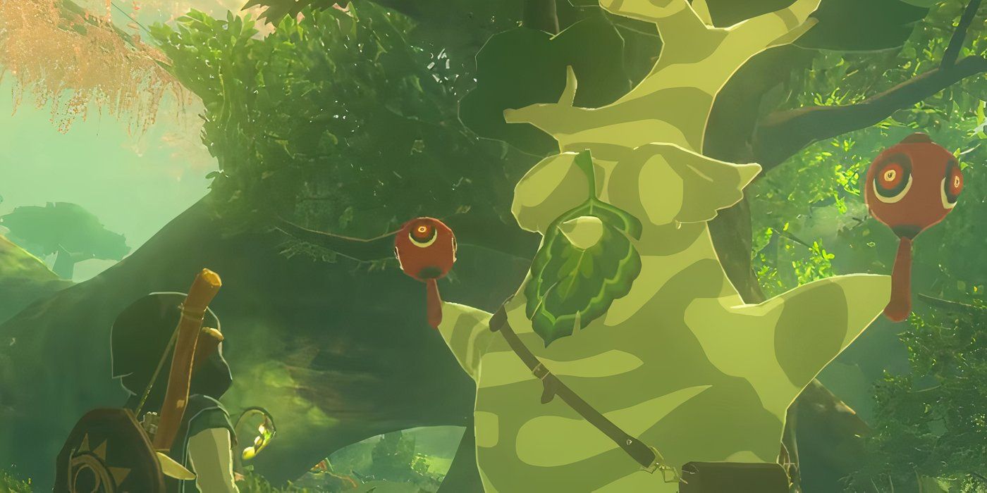 The Korok named Hestu in The Legend of Zelda: Breath of the Wild.