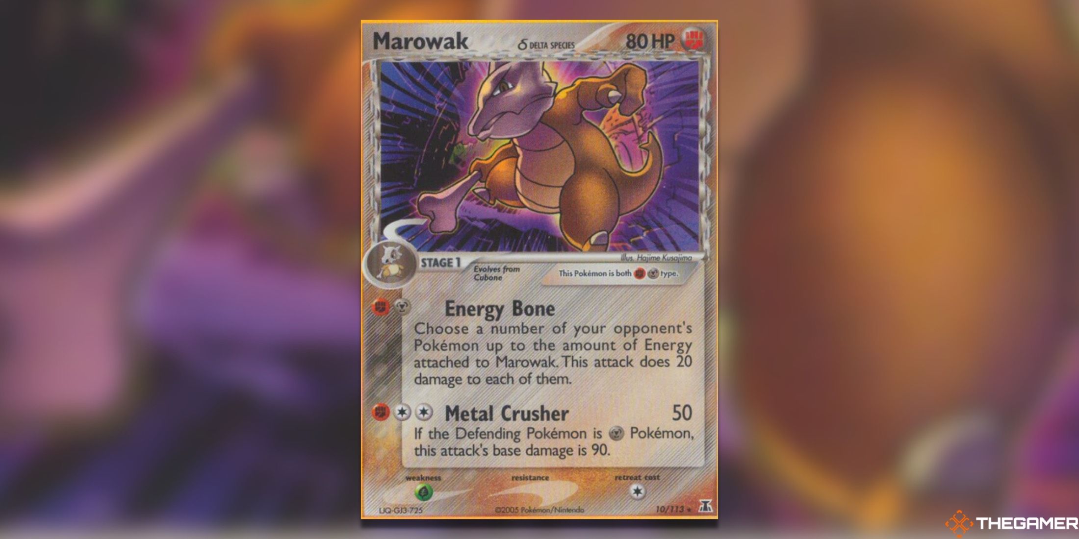 The Marowak from Delta Species in the Pokemon TCG.