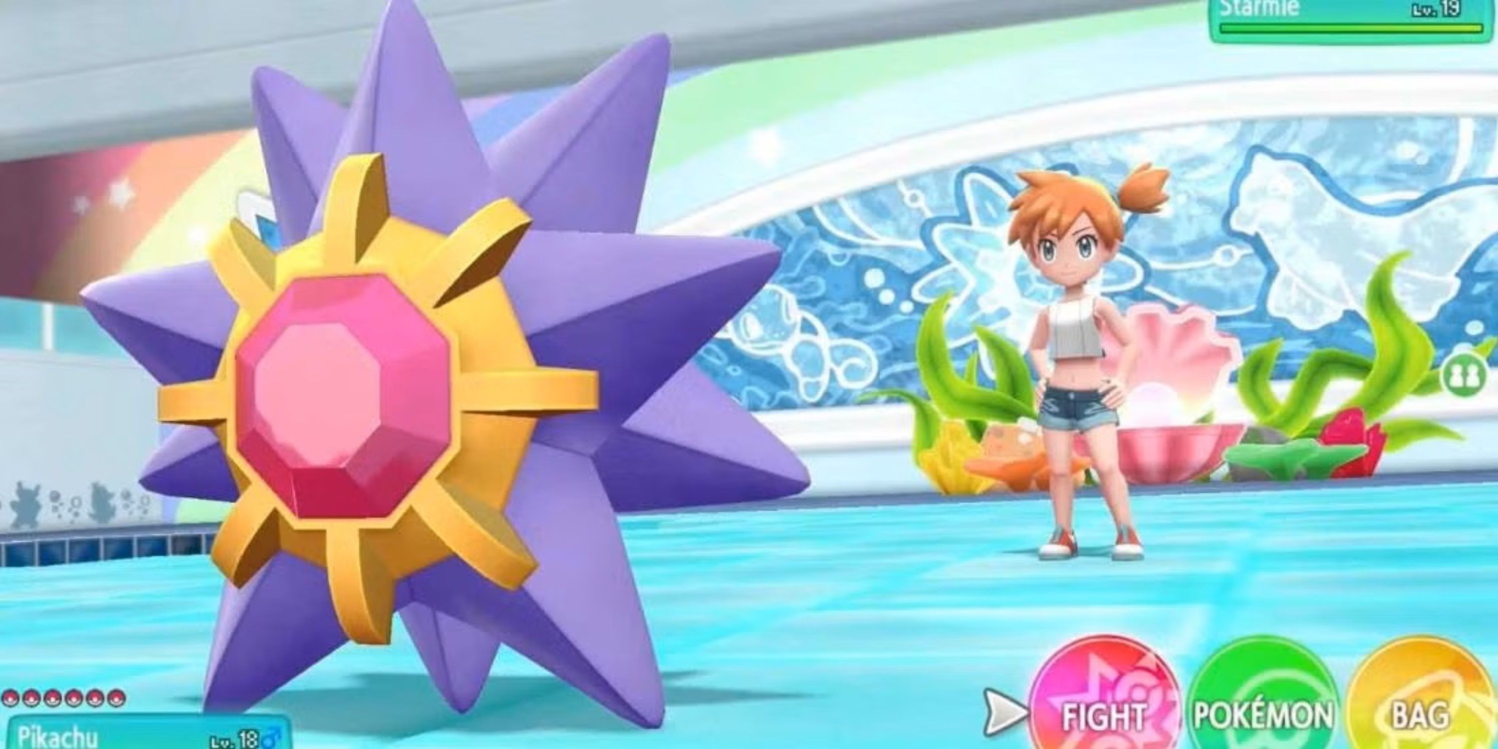 Misty and Her Starmie Pokemon Red, Blue and Yellow.