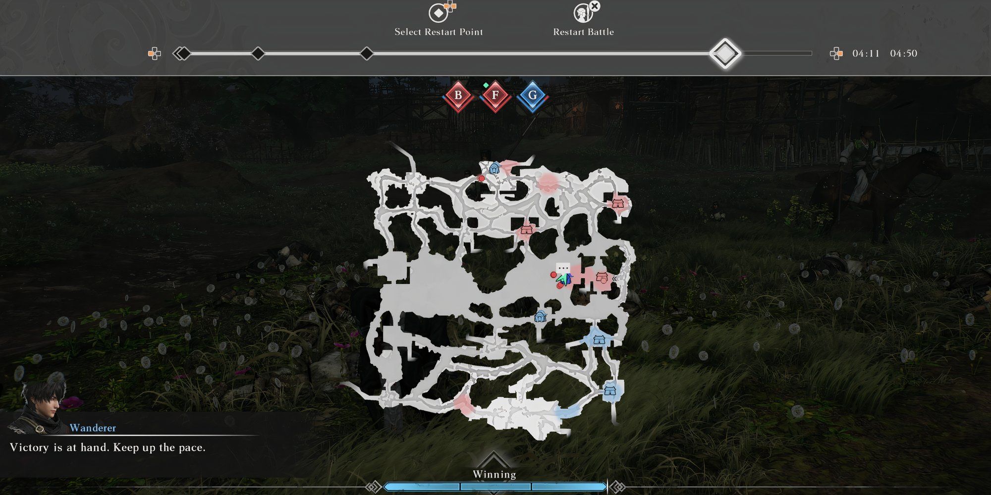 The battle map in Dynasty Warriors Origins