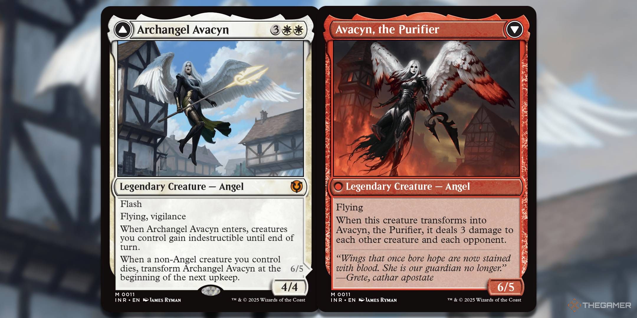 Image of Archangel Avacyn from Magic: the Gathering.