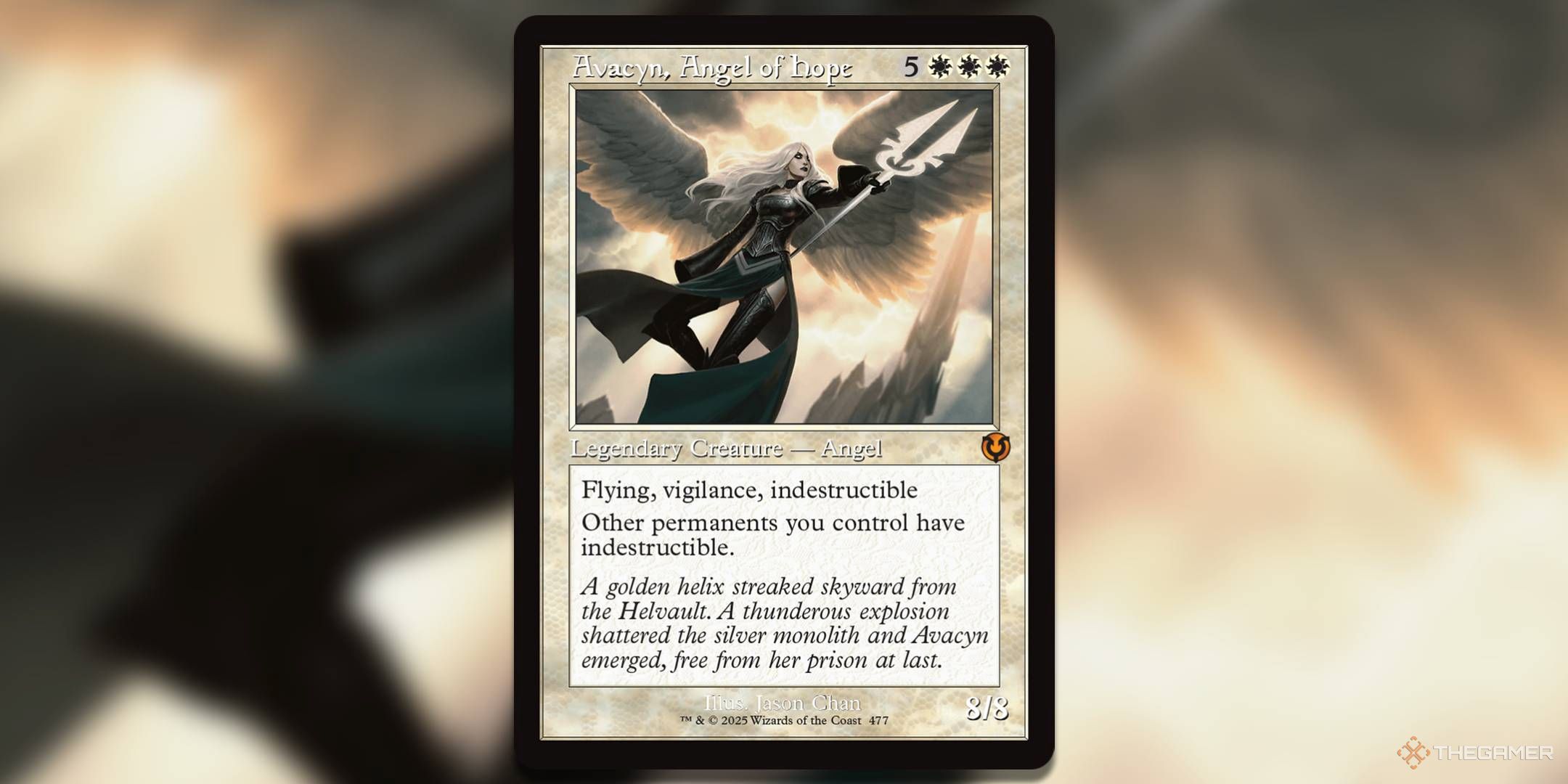 Image of Avacyn, Angel of Hope from Magic: the Gathering.