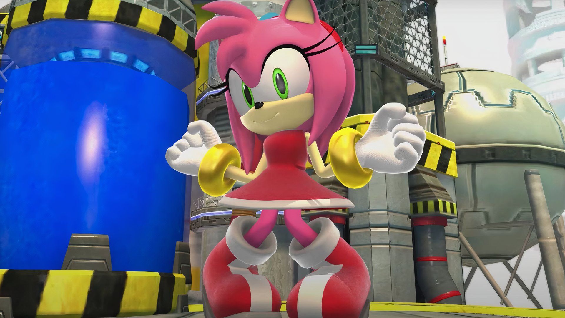 Amy Rose after being rescued by Sonic in Sonic Generations.