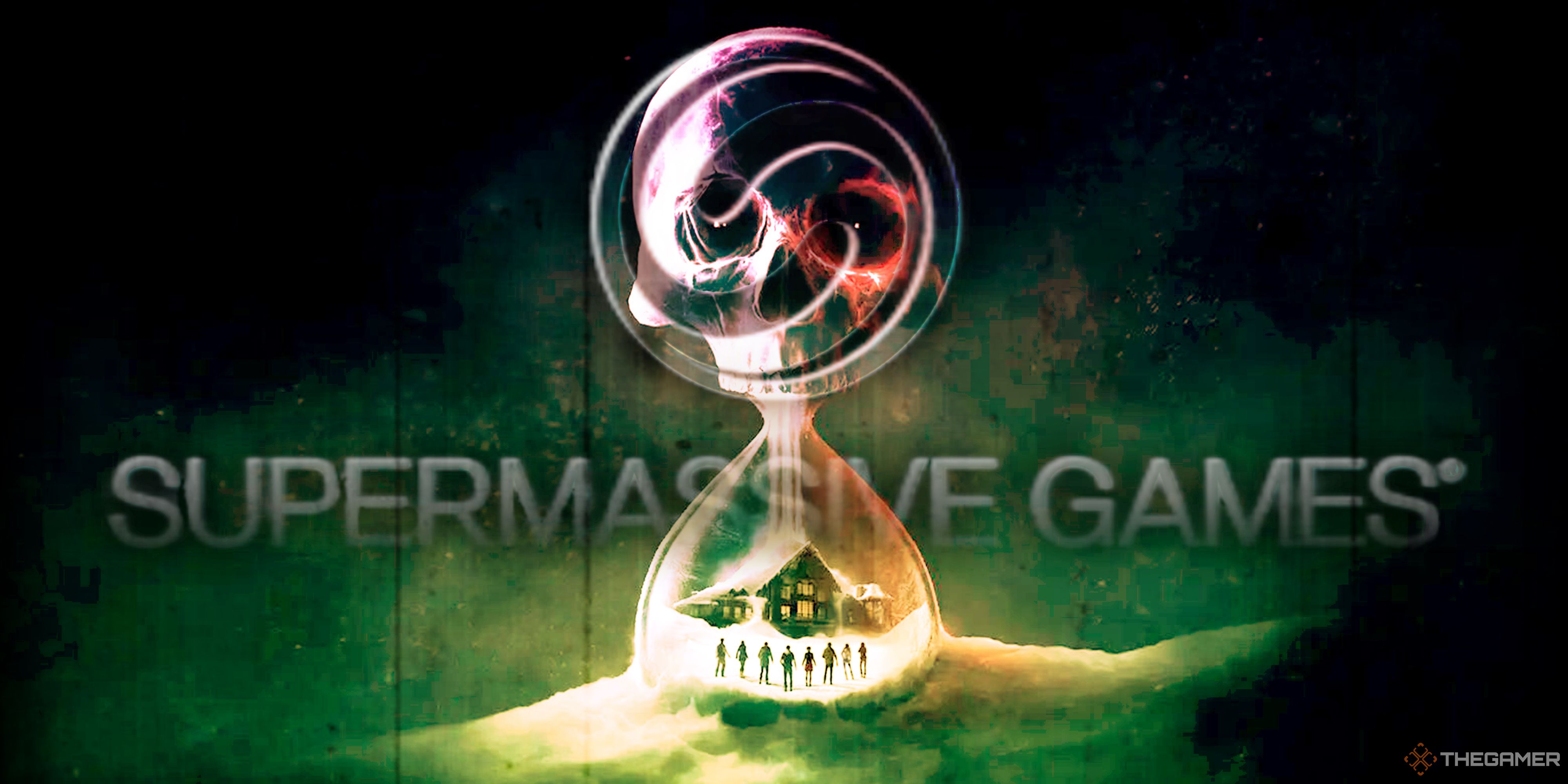 Until Dawn's art superimposed over the Supermassive Games logo.