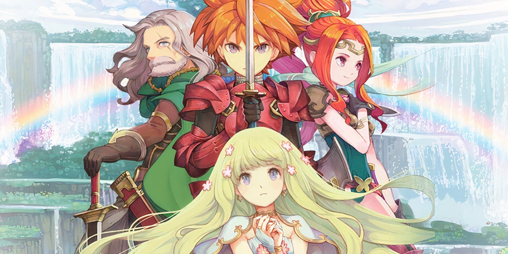 Promo art featuring characters in Adventures of Mana