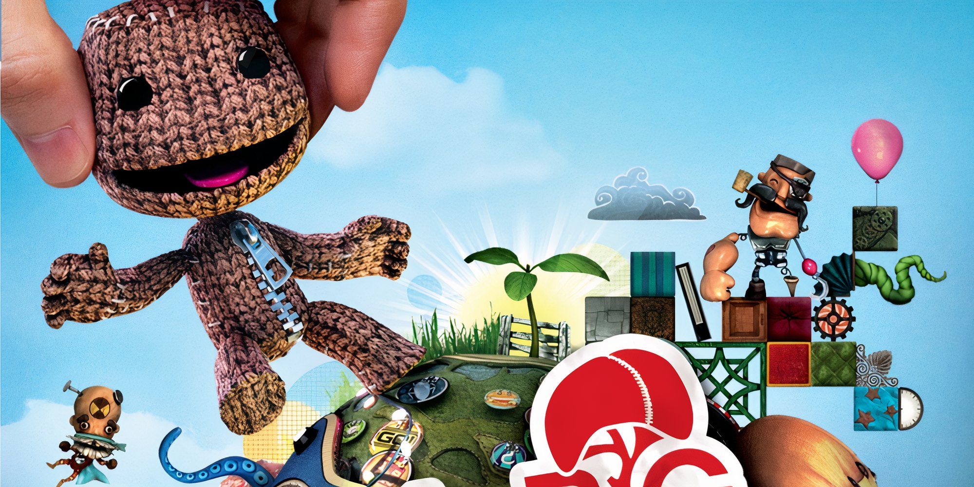 Promo art featuring characters in LittleBigPlanet PS Vita