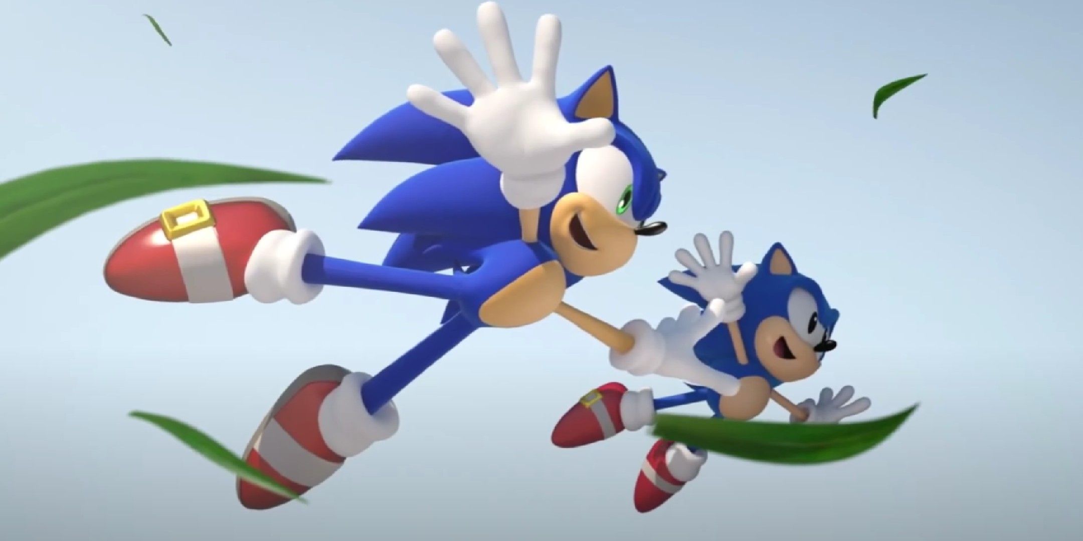 Sonic Generations image showing Sonic and Classic Sonic.