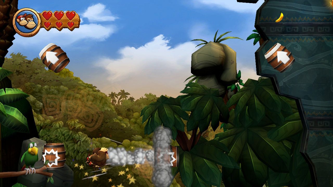 Donkey Kong Country Returns HD Canopy Cannons guide 4