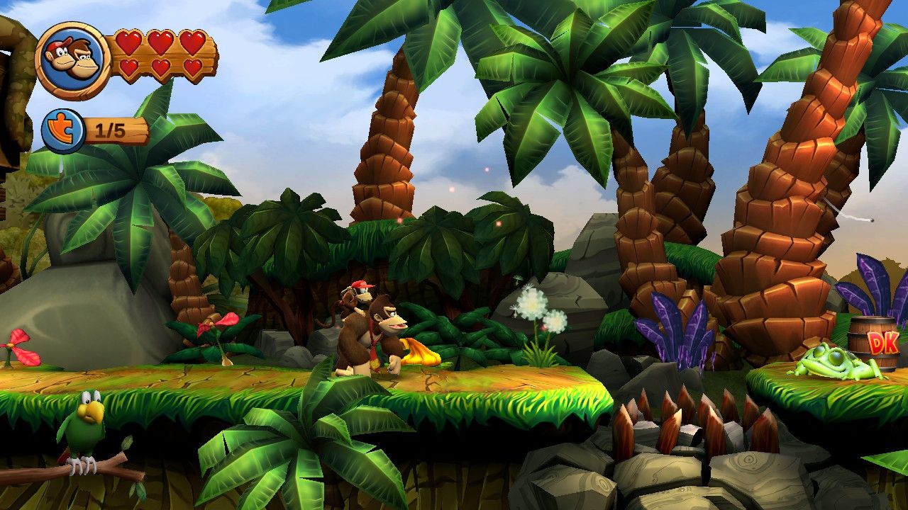 Donkey Kong Country Returns HD Canopy Cannons guide 2