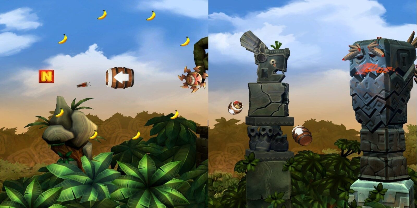 Donkey Kong Country Returns HD: Canopy Cannons 100% Guide