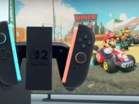 A screenshot of Mario Kart 9, shown during the Switch 2 reveal trailer.