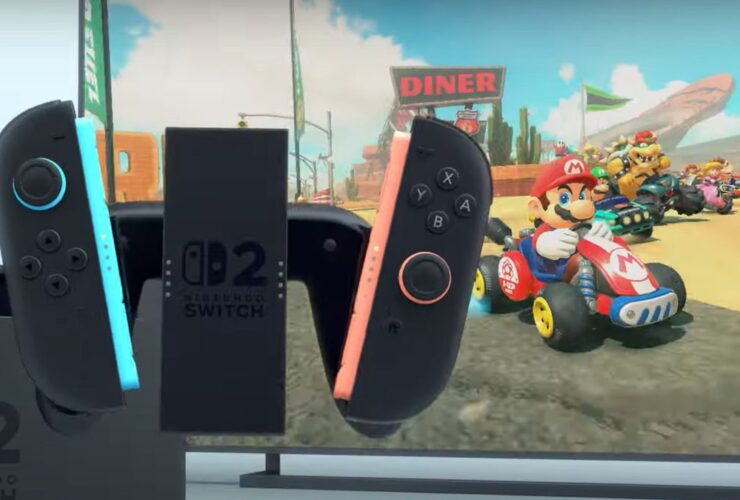 A screenshot of Mario Kart 9, shown during the Switch 2 reveal trailer.