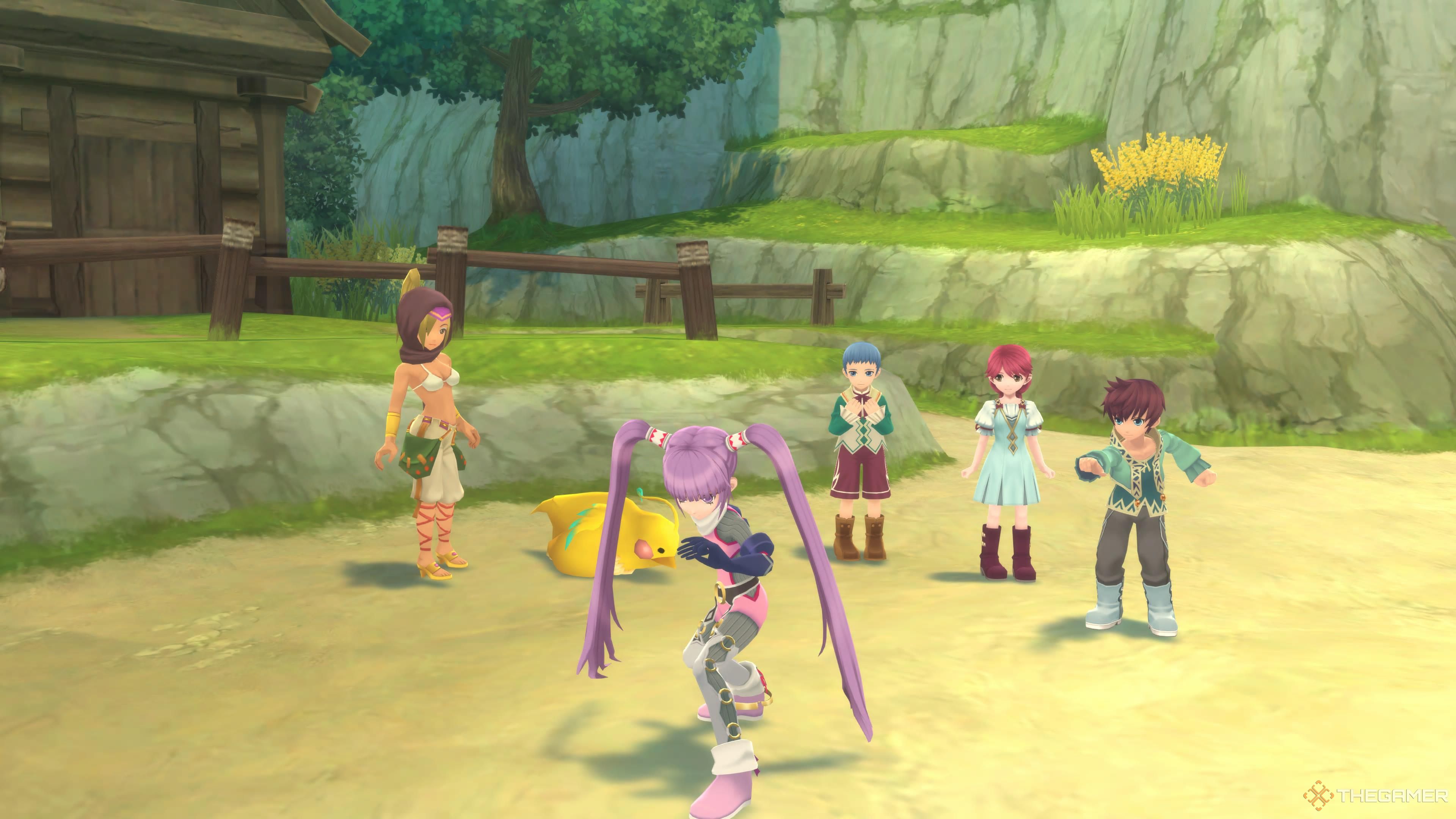 Sophie preparing to strike in Tales of Graces f Remastered